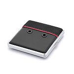 NEU-Rohretui Lederoptik, schwarz, mit rotem Streifen, für 4 Rohre