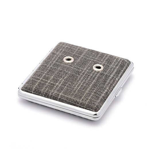 NEU-Rohretui, Canvas-Optik, Chromrahmen, schwarz für 4 Rohre