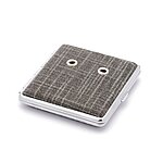 NEU-Rohretui, Canvas-Optik, Chromrahmen, schwarz für 4 Rohre