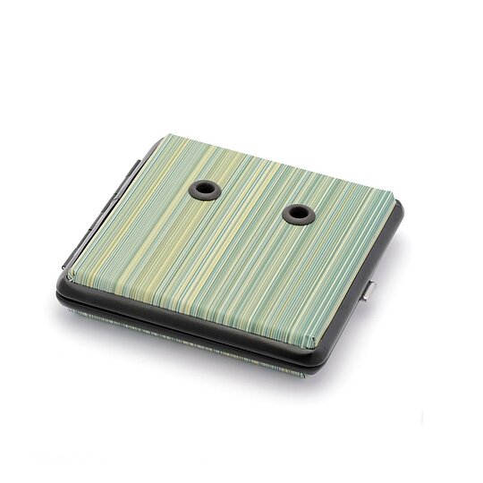 NEU-Rohretui, Textilfinish-Optik, grün, Metallrahmen, für 4 Rohre