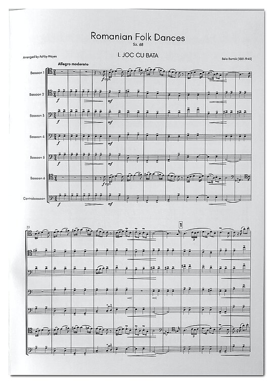 B. Bartók, "Romanian Folk Dances" Sz. 68