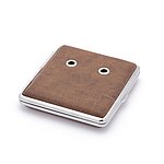 NEU-Rohretui, Leder-Optik, Chromrahmen, braun, für 4 Rohre