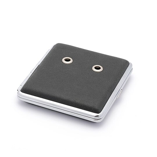 NEU-Rohretui, Leder-Optik, Chromrahmen, schwarz, für 4 Rohre