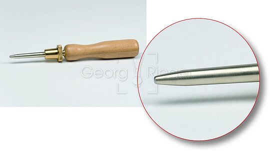 Aufbindedorn für Kontrafagott, mit Abstreifring