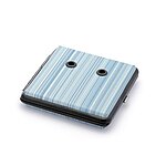 NEU-Rohretui, Textilfinish-Optik, grau-blau, schwarzer Metallrahmen, 4 Rohre