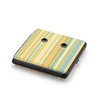 NEU-Rohretui, Textilfinish-Optik, gelb-grün-blau, Metallrahmen, für 4 Rohre